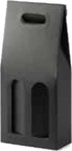 2 Bottle Gable Black