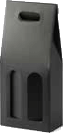 2 Bottle Gable Black