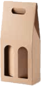 2 Bottle Gable Brown