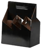 6 Bottle Wine Carrier for wine black color