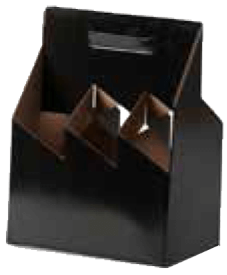 6 Bottle Wine Carrier for wine black color