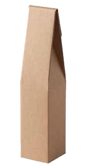 1 Bottle Gable Top Pack for Wine Wooden color