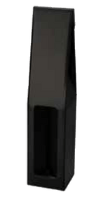 1 Bottle Gable Top Pack - With Window For Wine black color 