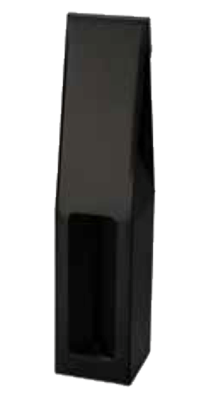 1 Bottle Gable Top Pack - With Window For Wine black color 