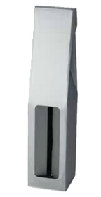 1 Bottle Gable Top Pack - With Window For Wine gray color 