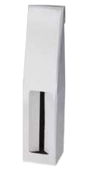 1 Bottle Gable Top Pack - With Window For Wine white color 