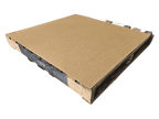 Corrugated pallet pads for packaging protection