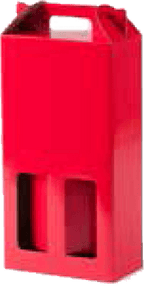 Double Wine Pack for wine red color