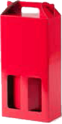 Double Wine Pack for wine red color