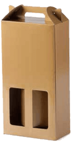 Double Wine Pack for wine wooden color
