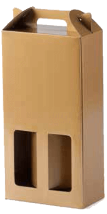 Double Wine Pack for wine wooden color